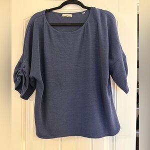 Max Studio Heather Blue Knit Top